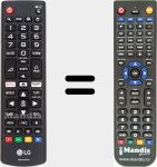 T&eacute;l&eacute;commande pour remplacer AKB75095303