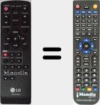 Replacement remote control for AKB73275402