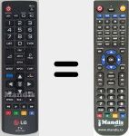 Replacement remote control for AKB73715601
