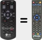 Replacement remote control for MKJ50025104