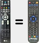 Télécommande pour remplacer LD73A (MKJ32022813)
