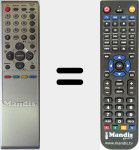 Télécommande pour remplacer 076R0MT010