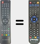 Replacement remote control for RC054