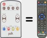Replacement remote control for polk (RE1911-1)