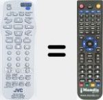 Replacement remote control for RM-SXV069M