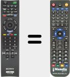 Télécommande pour remplacer RM-YD059
