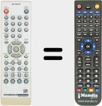 Télécommande pour remplacer RRMCGA004SJSA
