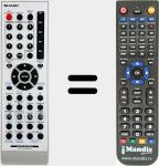 Télécommande pour remplacer RRMCGA008SJSAS