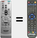 Replacement remote control for RRMCGA581WJSA