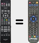 Replacement remote control for GA630PA (RRMCGA630WJPA)