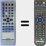 Replacement remote control for RRMCGA041AWSA