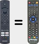 Replacement remote control for ALD187R-4