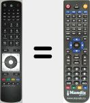 Replacement remote control for RC5112 (20587994)