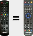 Replacement remote control for ZV-32HD2