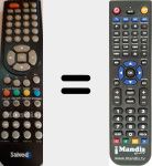 Replacement remote control for led-1124 HDTV GR (led-1124)