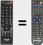 Replacement remote control for CT-90325