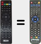 Télécommande pour remplacer RT0302HDM (RT0302HD)