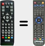 Replacement remote control for TDTPOR001