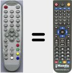 Replacement remote control for DX1511 (ver. 1)