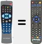 Télécommande pour remplacer TNS 7121