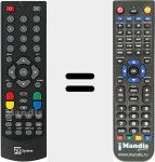 Mando a distancia sustituto de T2HEVC (TS6808)