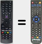 Replacement remote control for RC4810 (30087841)
