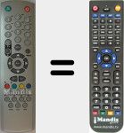 Replacement remote control for BSV29255DVBT
