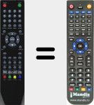 Replacement remote control for TFT225