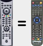 Télécommande pour remplacer LCD3051TS