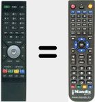 Télécommande pour remplacer RTI95320500T2HDUK