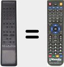 Télécommande pour remplacer MS3002 (253770)