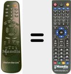Télécommande pour remplacer STAR-LINE