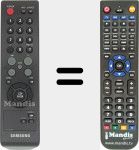 Replacement remote control for TM85 (AA59-00397F)