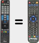Replacement remote control for MI-AKB72914041