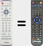 Replacement remote control for REMCON1736