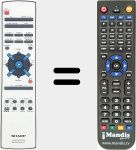 Replacement remote control for RRMCG0044SJSA