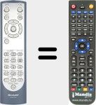 Replacement remote control for RRMCGA048WJSA
