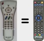 Télécommande pour remplacer GA152WJSA (RRMCGA152WJSA)