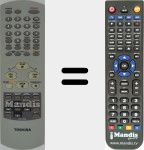 Télécommande pour remplacer WC-FM2