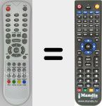 Télécommande pour remplacer LCD KZG-108