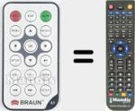 Replacement remote control for BRAUN002