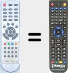 Replacement remote control for TDT6000HD