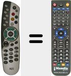 Télécommande pour remplacer REMCON1041