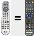 Replacement remote control for AKB30377805
