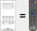 Mando a distancia sustituto de RM 604 B (A1009009A)