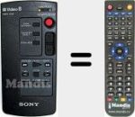 Télécommande pour remplacer RMT-502 (146539591)