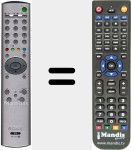 Télécommande pour remplacer RM 944 (147865413)
