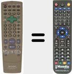 Replacement remote control for RRMCG1270AJSA