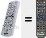 Replacement remote control for RRMCGA313WJSA