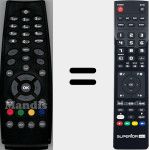 Replacement remote control for RC9600 (RC9600R0000)